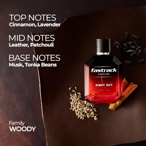 Image of Fastrack Perfume Night Out |Perfume for Men| 50 ml EDP |Long lasting Smell |Woody Oud Perfume for men | Crafted by European experts|Best gift for Men
