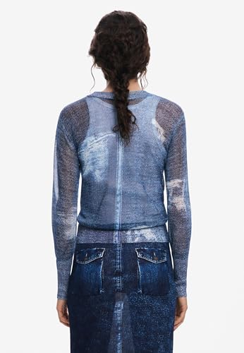 Desigual Women's Denim-Effect Sweater4
