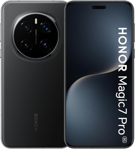 HONOR Magic 7 Pro 5G Black 12GB RAM 512GB Dual SIM With Free Honor Watch 4, Honor choice S7 earbuds & 6 Month 360° Damage Protection* - UAE Version (UAE Type Approved)