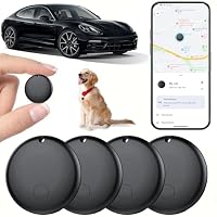 GPS Tracker Tag for Vehicles Work with for Android Find My Device, Car Tracker No Monthly Fee or Subscription, Global Coverage Mini Air Tracker Device for Kid Dog Cat Luggage Bike