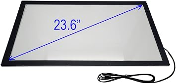Chengying 23.6 inch (16:9) Infrared Multi-Touch Overlay - IR Touch Frame - 23.6 Infrared Touch Panel - USB Interface - with Protective Glass