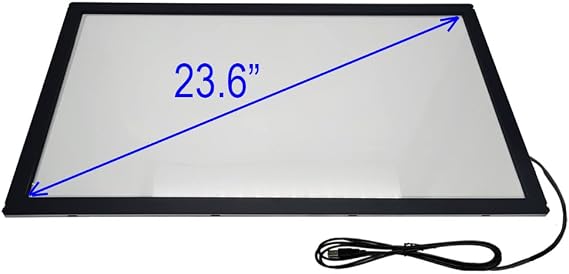 Chengying 23.6 inch (16:9) Infrared Multi-Touch Overlay - IR Touch Frame - 23.6 Infrared Touch Panel - USB Interface - with Protective Glass