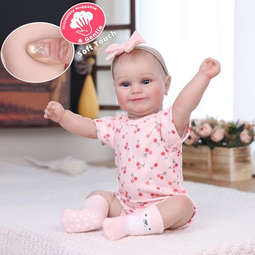 Muñeca Reborn Bebé Realista Vinilo 18 Pulgadas miniatura 2