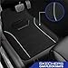 Skechers Memory Foam Car Mats,Leather Piping Car Floor Mats with Anti-Slip Pad,Universal Waterproof Fit Automotive Floor mats for Cars SUV,Vans,sedans,Trucks,car mats Full Set 4pcs Red