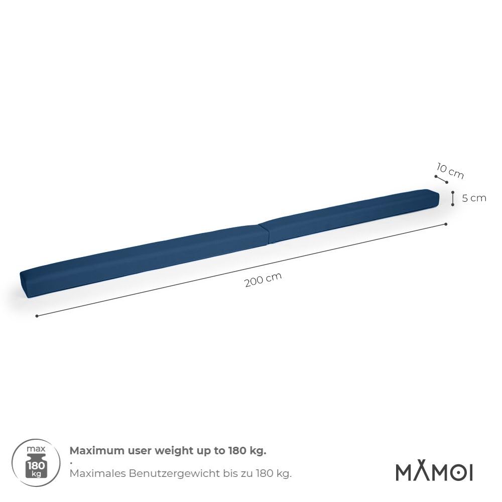 MAMOI Barra de Gimnasia para niños, 200 cm, Acolchada, Antideslizante, Plegable, Equipo de Gimnasio para niños