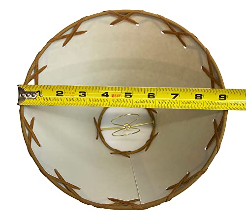 Generic Rustic Oiled Kraft Laced Clip-On Lamp Shade thumb #6