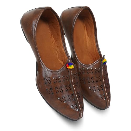 Image of DFR Mens Juttis Ethnic Mojaris | Casual Loafers Juti Shoe for Men