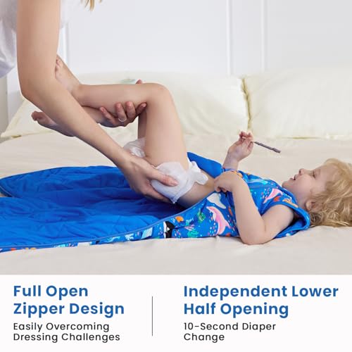 Image of Bamboo Viscose Sleep Sack for Baby, 1.0 & 0.5 Tog Wearable Blanket
