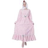 Wildarms Chulapa Disfraz de Madrid para Mujer – Vestido Tradicional con Pañuelo, Estilo Folklórico para Fiestas y Celebraciones (M)