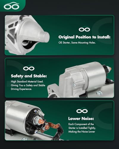 Image of SCITOO Starter Motor fit for European Nissan Primastar Qashqai X-Trail NV400 Replacement Starter 33308