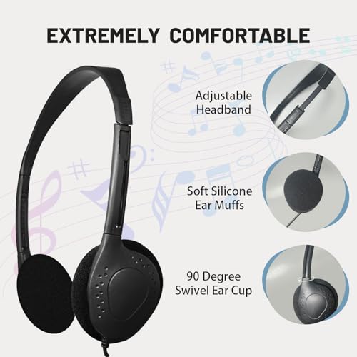 Écouteurs USB-C pour salle de classe et école, lot de 20 casques de type C - 2