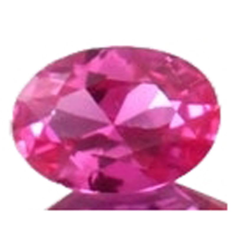 Saphir rose de coupe fine ovale 6 x 4 mm pour haute joaillerie DIY