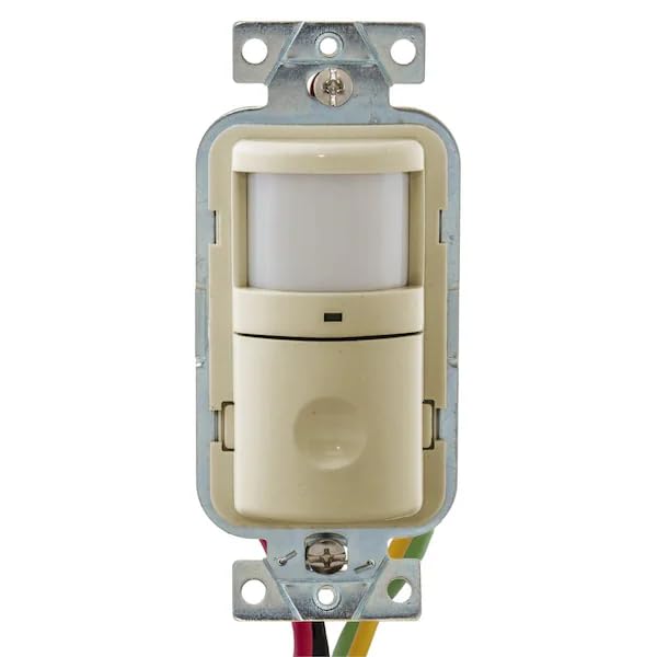OCC/Vac Sensor, PIR, 1200 sq ft, Ivory, Mfr: WS2000I-A
