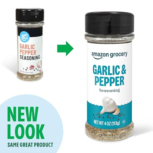 Amazon Grocery, Garlic & Pepper Seasoning, 4 Oz (Previously Happy Belly, Packaging May Vary) - image 2