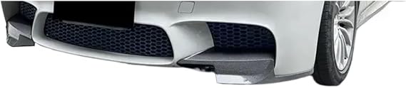 Compatible With M/W 5 Series F10 F11 M5 2012-2016 Glossy Black Front Bumper Lip Spoiler Reduce Wind Resistance Corner Splitter Trim(Carbon fiber pattern)