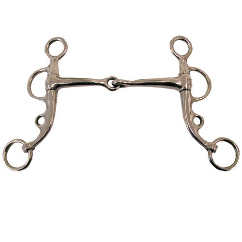 Morso Argentino A Cerniera Con Rullo In Rame - Showman, Porta Bit Professionale Per Cavalli