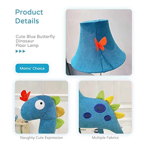 Herbestbay Kids Floor Lamp, Blue Dinosaur Design 50 Inch Modern Floor Lamp For Bedroom thumb #5