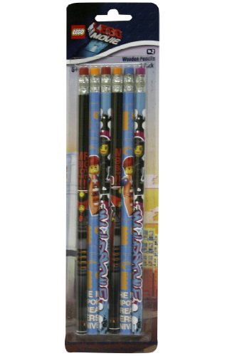 The Lego Movie 6 Pack of Wooden Pencils - Lgo6716