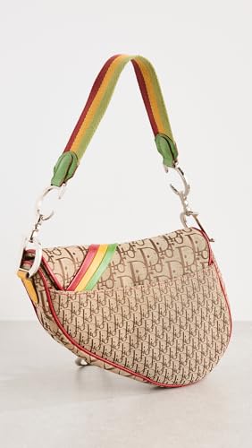 Dior Women's Pre-Loved Multi Canvas Rasta Saddle Bag4