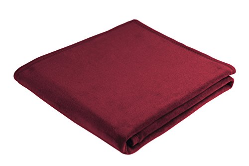 694997 Coperta Singolo 200x150x1 cm cotone rosso