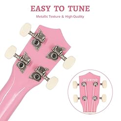 Hua Wind Soprano ukulélé 21 pouces ukulélé pour débutants, enfants guitare quatre cordes ukulélé pour enfants en bois… - Les Beatles, Paul McCartney, John Lennon, RIngo Starr, George Harrison Hua Wind Soprano ukulélé 21 pouces ukulélé pour débutants, enfants guitare quatre cordes ukulélé pour enfants en bois… – Image 3