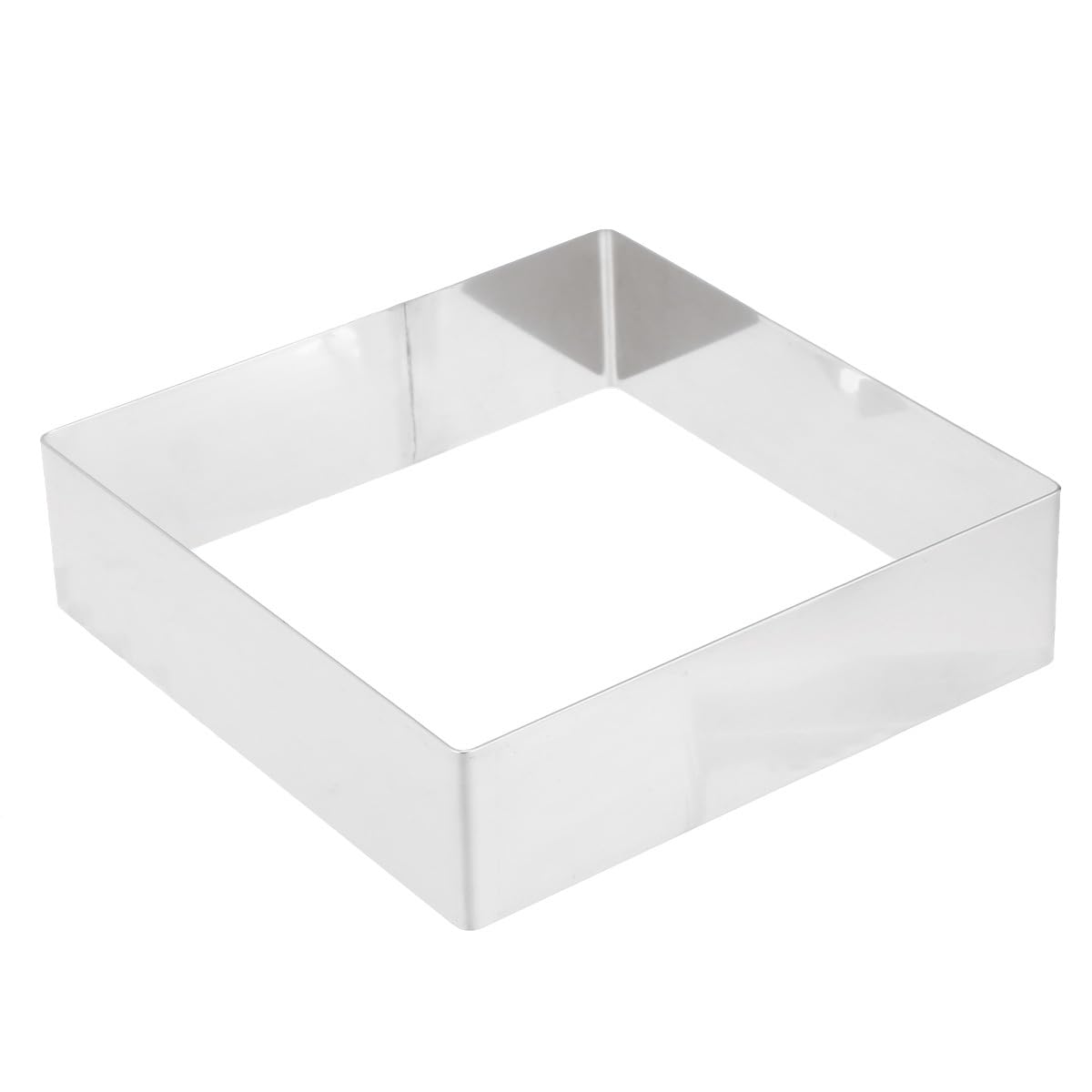BESTonZON 17 Inch Square Mousse Mold, Non-Stick Seamless Stainless Steel Cake Ring, Baking Supplies, Cutter, Kitchen Pie Mold for Home Baking