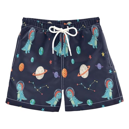RPLIFE Traje de baño para niños, antirozaduras, 2 T, planeta dinosaurio azul marino, Planet Dino Azul Marino, 3 años