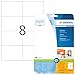 Produktbild HERMA 8645 Versandetiketten, 10 Blatt, 105 x 74 mm, 8 pro A4 Bogen, 80 Stück, selbstklebend, bedruckbar, matt, blanko Papier Adressetiketten Aufkleber, weiß