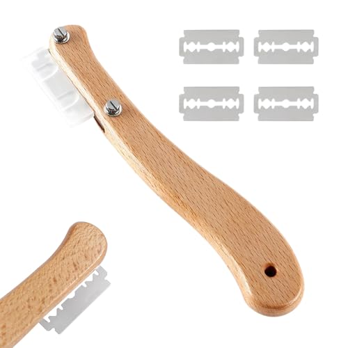 Zuasdvnk Herramienta para grabado de masa, cortador cómodo para grabado de pan – Cuchillas desmontables para corte y creación manual en panadería doméstica