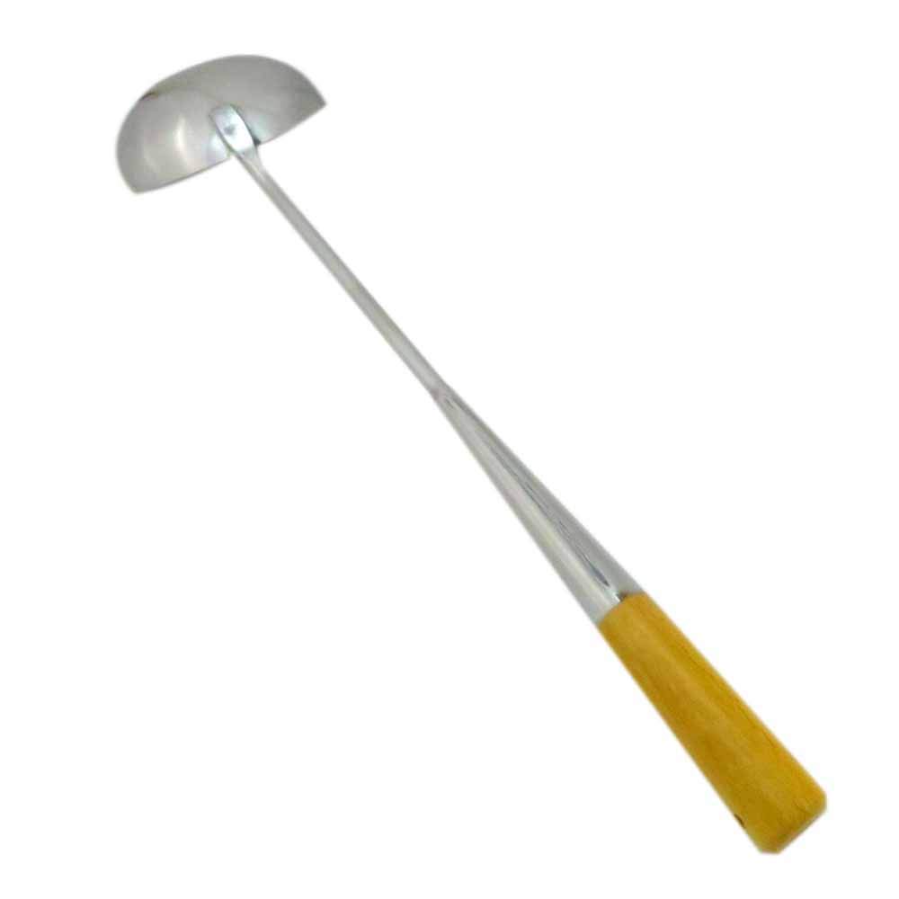 Endoshoji ATY55002 Professional Chinese Ladle, Medium, Natural Wood, Stainless Steel, Made in Japan