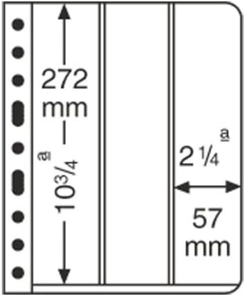 25 Lighthouse 3VC Clear Stamp Pages - Vertical Division for Strips - 25 Pack
