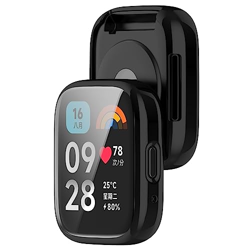 Tyogeephy Case Compatible with Redmi watch 3 active/watch 3/3 Lite, Screen Protector - Image 2