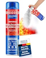 Hekatron Feuerlöschspray, hochwirksames Schaumlöschmittel, Sprühweite bis zu 4 Meter, Löschzeit 25 Sekunden, Löschspray ideal für Haushalt, Küche, Grillen und Camping dank intuitiver Anwendung, 600 ml