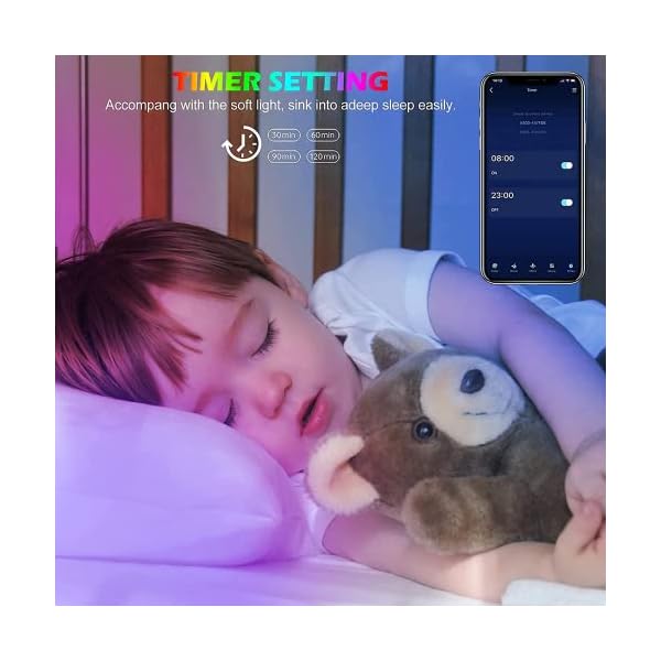 Tenmiro Led Lights for Bedroom 100ft (2 Rolls of 50ft) Music Sync Color