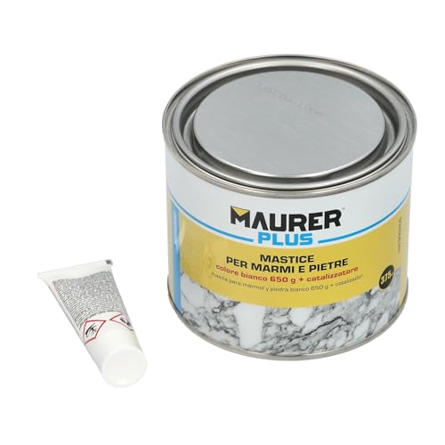 MAURER Masilla Para Marmol 375 ml. Blanca Con Catalizador