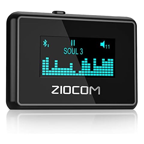 ZIOCOM 30 Pin Bluetooth Adapter Receiver for Bose iPod SoundDock and Other 30 pin Dock Speakers, Unique LCD Display, Built-in Battery, Support 2 Devices Simultaneously(Not for Car) Cover