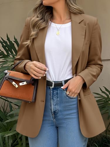 Cicy Bell Womens Business Casual Blazers Long Sleeve Button Down Work Suit Jackets Lapel Collared Lightweight Blazer3