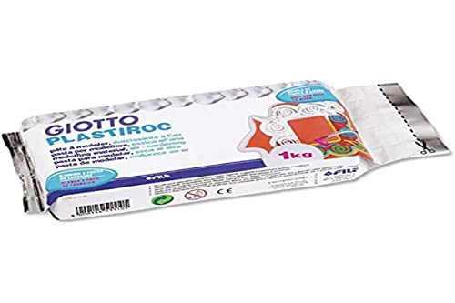 GIOTTO Plastiroc - Pain 1kg blanc pâte autodurcissance