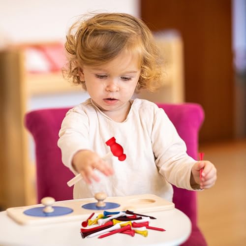 Image of 12Pcs Hammer Toys with 100Pcs Small Wooden Hammer Simulation Fake Hammer Maintenance Tools,Toy Hammer Plastic Toddler Claw Hammer Portable Toys Pretend Play Fake Mallet Hammer for Boys Girls