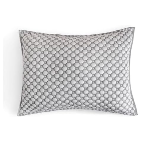 Dalisa Refreshing Pillow for Hot Sleepers, 3D Knitted & Breathable, with Inside Pillow, Oekotex Class 1, Washable with Hidden Zipper, Innovative Cooling Yarn, No Gels Used (Grey, 15"x23") Cover