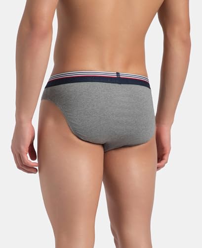 Image of Jockey US49 Men Super Combed Cotton Solid Brief with Ultrasoft Waistband