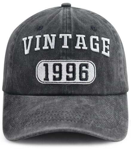 30th Birthday Decorations for Women Men, Funny Vintage 1996 Party Hat, 30 Years Old Baseball Cap, Fathers Mothers Day Birthday Gifts for Mom Dad Friend