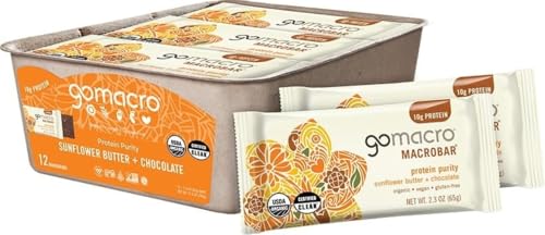 SUNFLOWER BUTTER + CHOCOLATE PROTEIN PURITY MACROBAR, SUNFLOWER BUTTER + CHOCOLATE