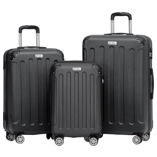 3-Piece-ABS-Luggage-Set--Lightweight-Suitcases-with-Spinner-Wheels--3-Different-Sizes--TSA-Lock--Hard-Shell-Travel-Luggage-for-Men-Women 3 Piece ABS Luggage Set – Lightweight Suitcases with Spinner Wheels – 3 Different Sizes – TSA Lock – Hard Shell Travel Luggage for Men & Women - Image 1