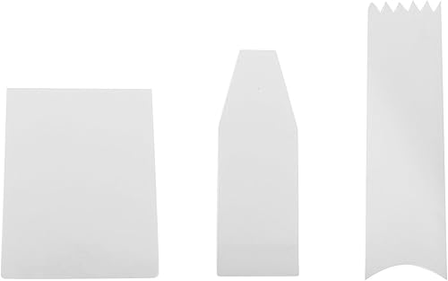 Miniatura 3 de Kit de raspadores 9 en 1 de plástico transparente para pasteles, crema raspador más suave para pan, pastelería, decoración de pasteles, bricolaje,