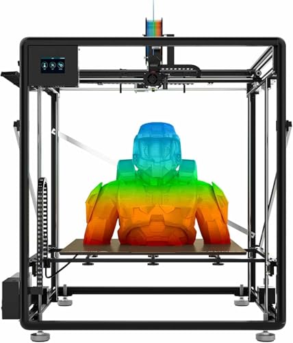 Impresora 3D de gran tamaño, impresión más reciente, accionamiento directo, tamaño 600 x 600 x 600 mm, nivelación automática de alta precisión, kit de impresión 3D PEI DIY, impresión rápida y precisa