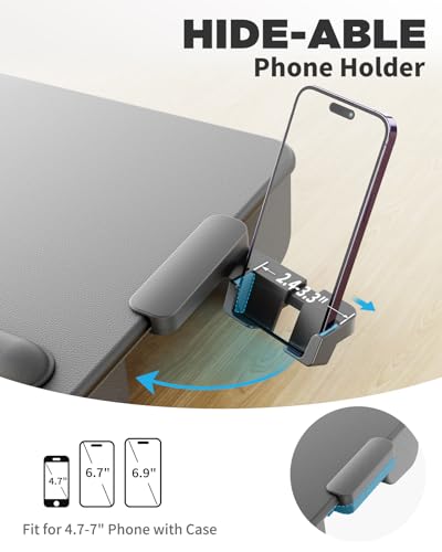 Image of SAIJI Lap Desk with Cushion, Computer Laptop Stand, Lap Laptop Table