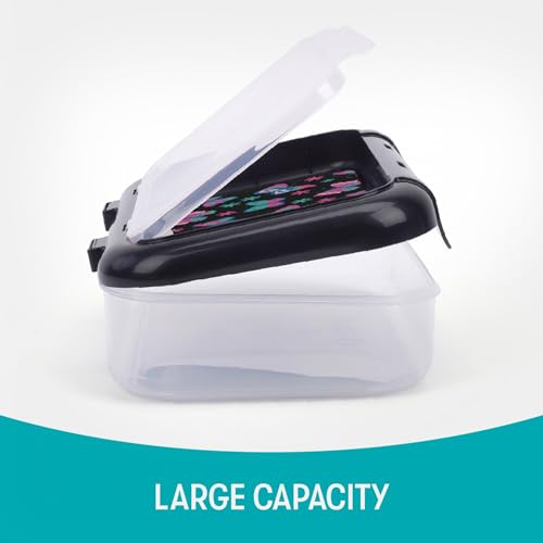 Image of ZIPIT: 2 Compartment Recycled Box - Butterflies - Large Capacity Pencil Case, Plastic Stationery Organizer, School Supplies-Toys Holder, Kids Girl-Boy