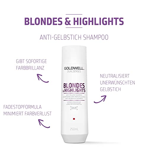 Goldwell Dualsenses Blondes & Highlights Anti Yellow Shampoo, 1er Pack (1 x 1 l), Unparfümiert – Ansicht 2