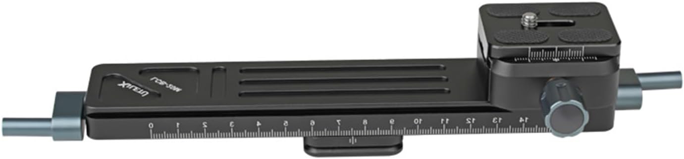 Metal Camera Slider Rails for DSLR Cameras with Precise Close-Up Focusing and Smooth Damping